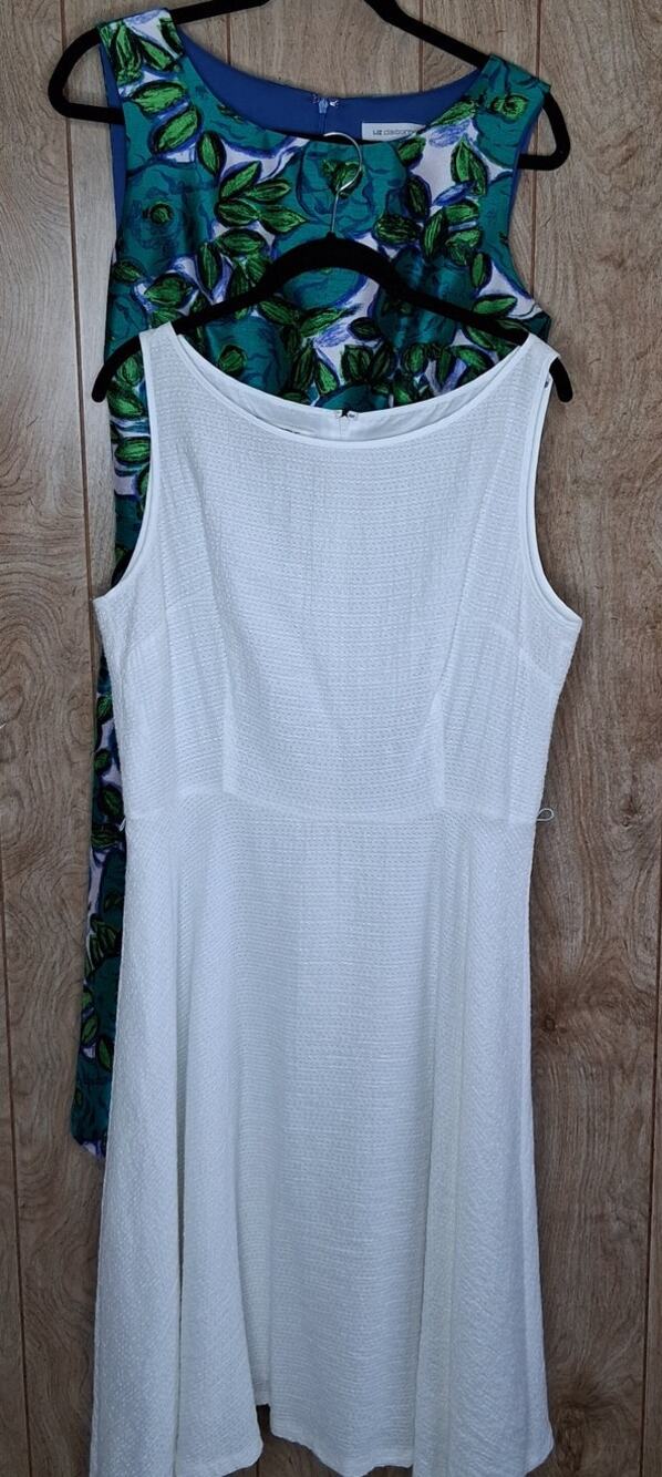 Lot of 2 Dresses Size 12 Liz Claiborne & Evan Picone Perfect For Many Occasions